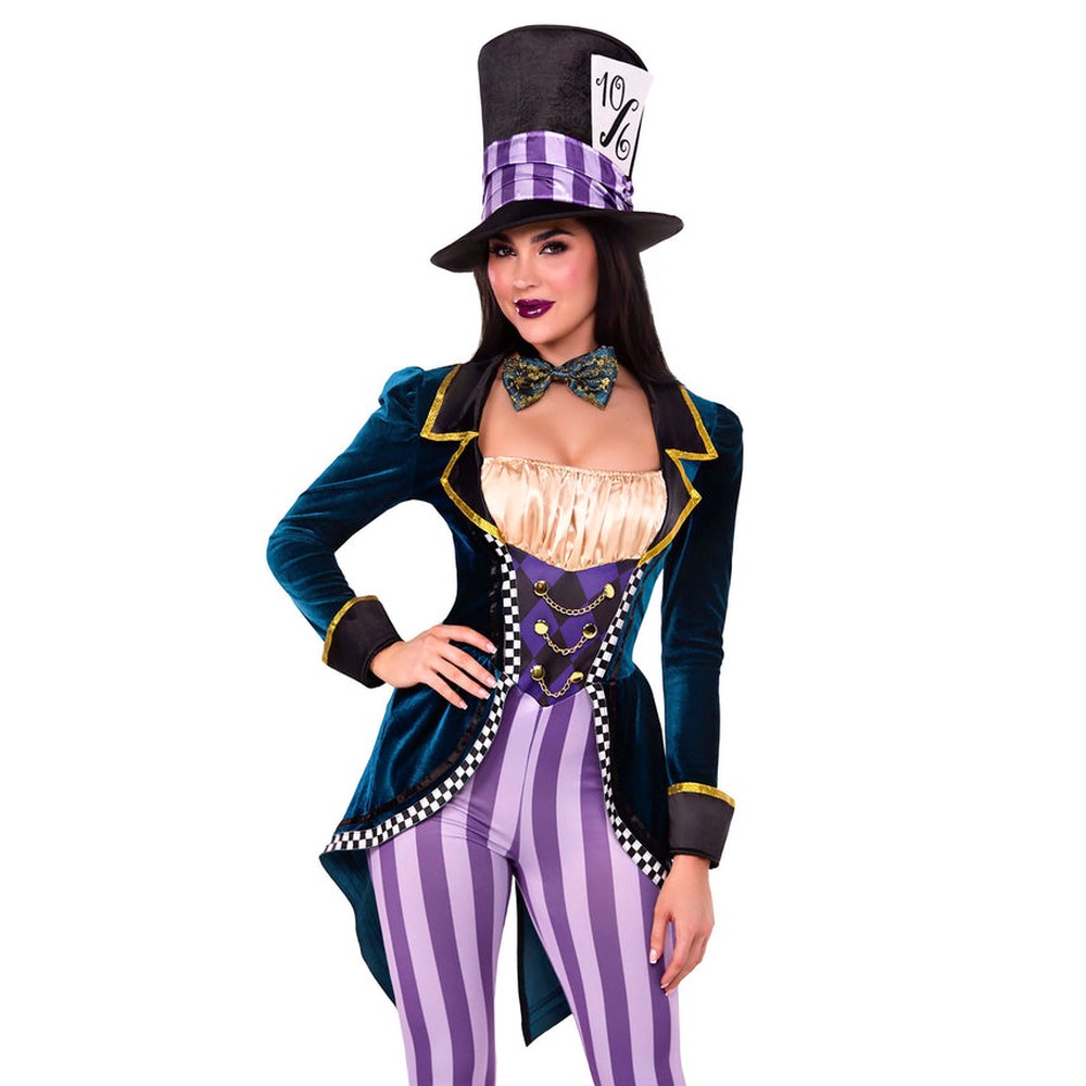 Leg Avenue - Classic Mad Hatter Jumpsuit Kostüm - Mehrfarben